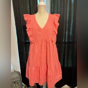 Time and Tru Pink Ruffle Dress